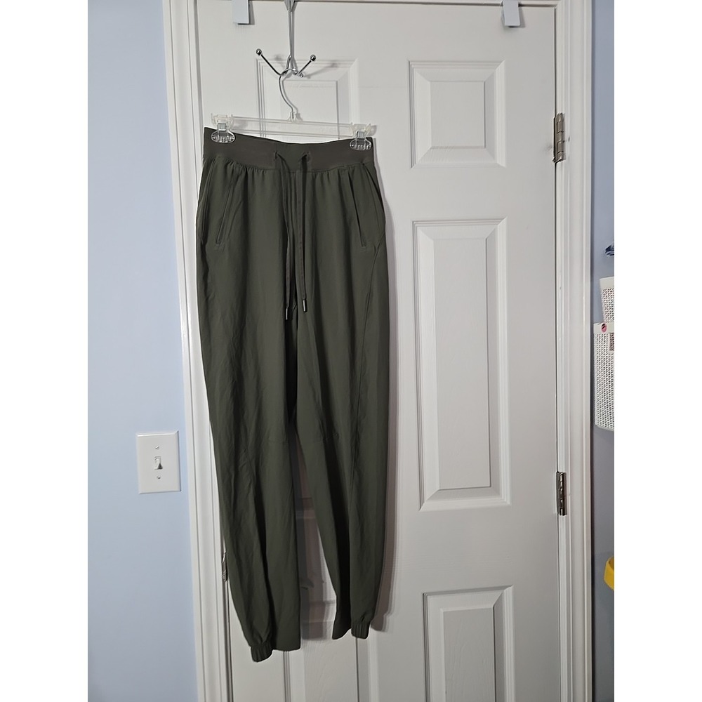 Lululemon Size 4 Trouser Pant Dark Wren‎ Wrap Front Stretchy Slouchy Women